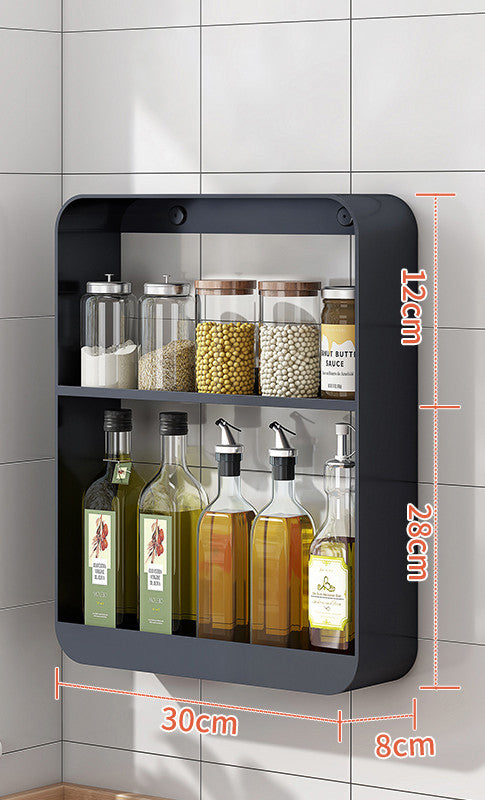 Seasoning Oil Salt Sauce Vinegar Storage Shelf Rack