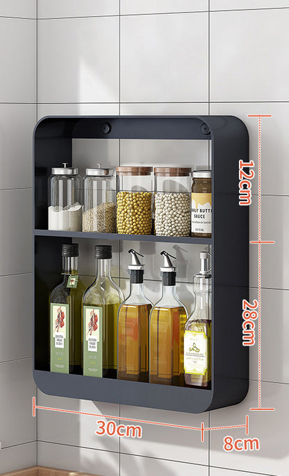 Seasoning Oil Salt Sauce Vinegar Storage Shelf Rack