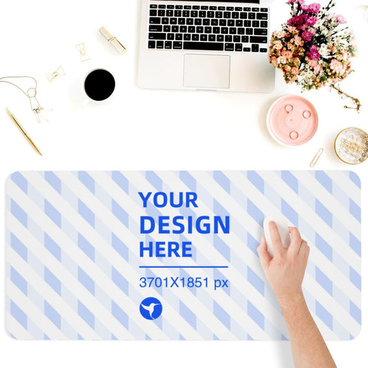 Create Your Own 17x35in Horizontal Oversized Leather Waterproof Keyboard Pad