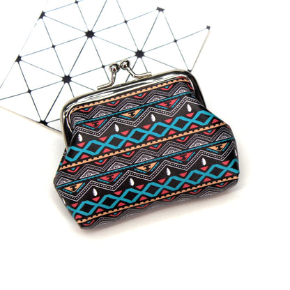 Ethnic style print creative ladies coin purse