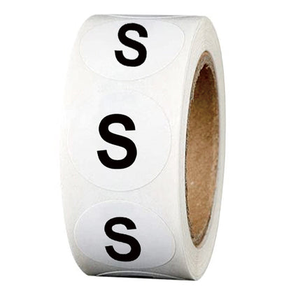 S M L XL Size Clothes Hat Size Sticker Sticker