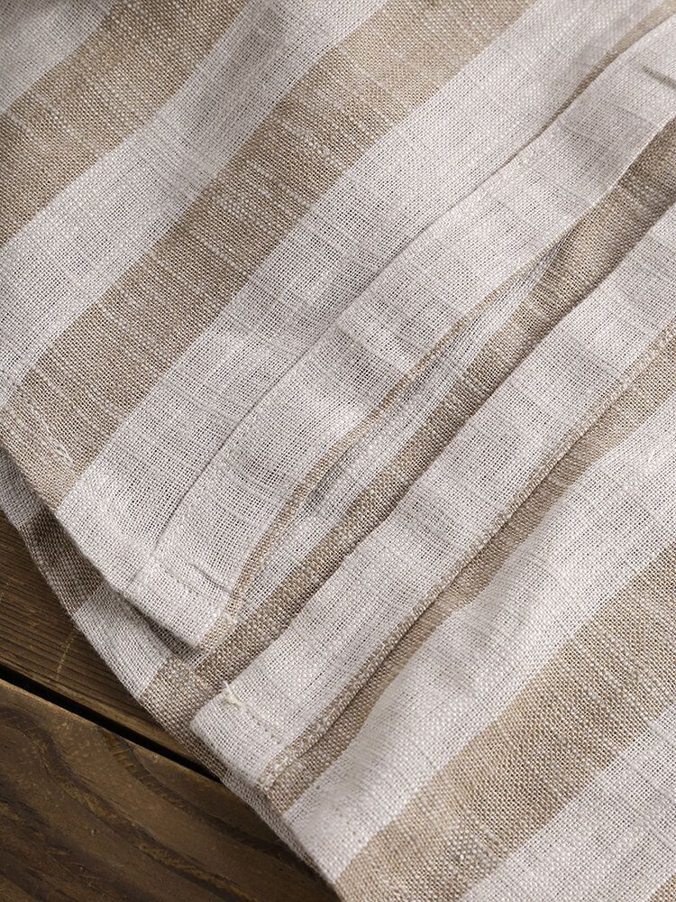 Women's Fashion Striped Long Sleeve Plus Size Shirt