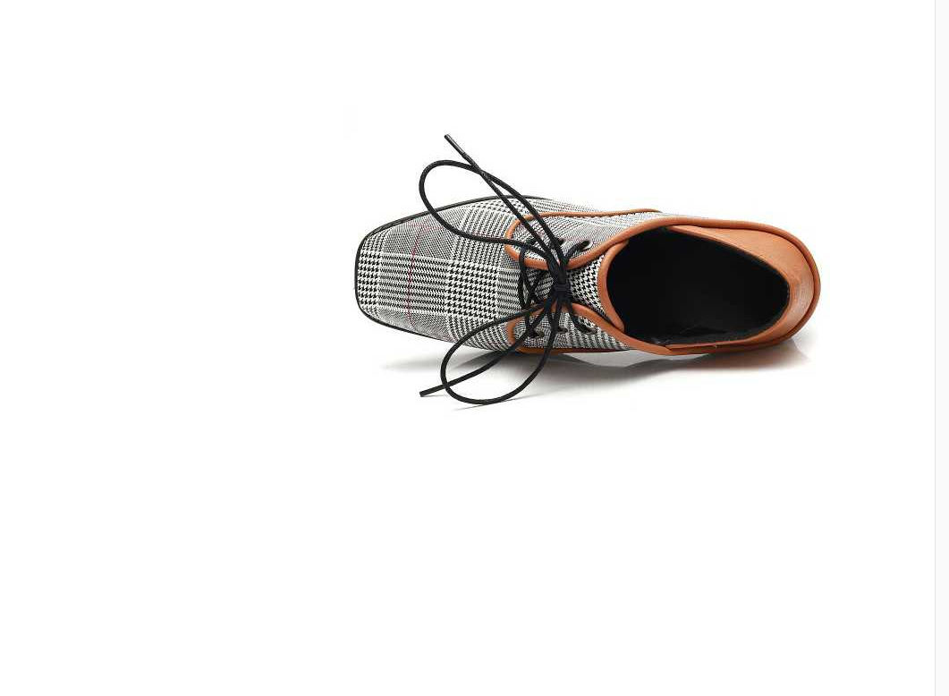 Spring new single shoes women wear lazy shoes with thick with laced cloth British wind wild women shoes - FLIPSTYLEZLLC