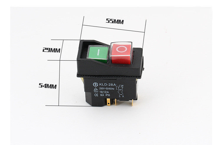 KJD17F16 Electromagnetic Switch Waterproof Magnetic Switch Start Switch Power Tool Switch
