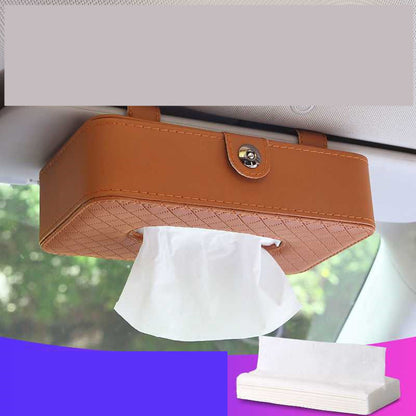 Multifunctional Seat Type Sun Visor Car Interior Tissue Box