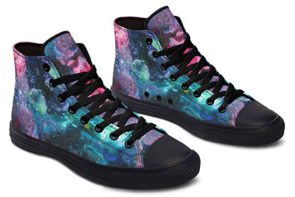Printed Couple High Top Canvas Shoes