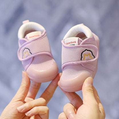 Breathable Mesh Baby Walking Shoes with Soft Soles