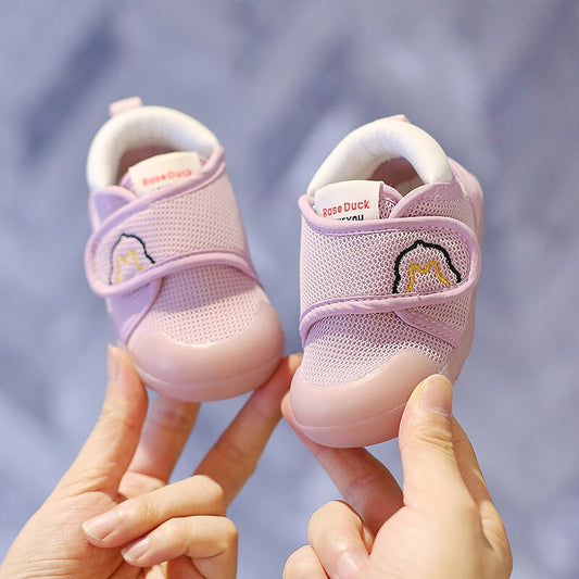 Breathable Mesh Baby Walking Shoes with Soft Soles