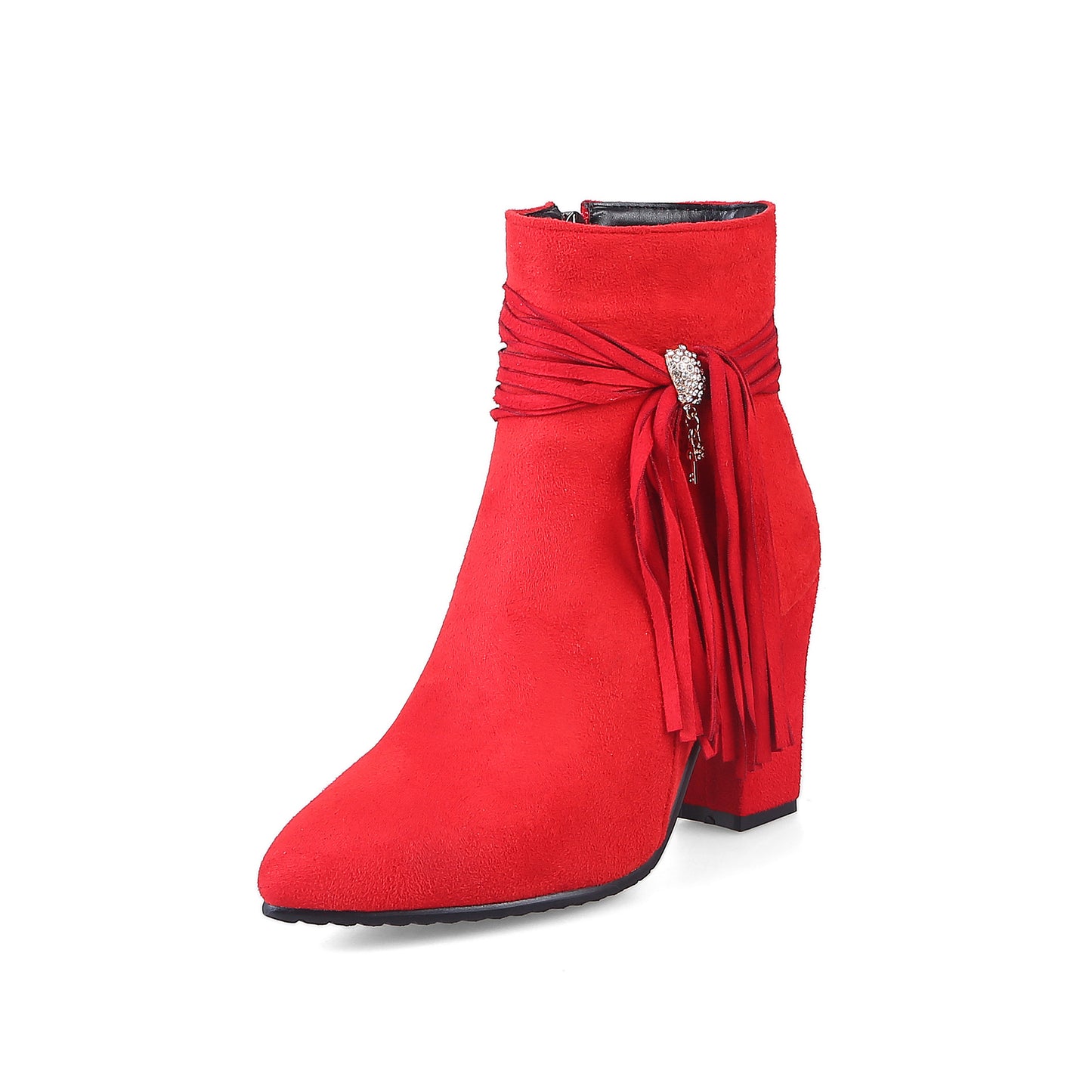 Low heel suede ankle boots women England