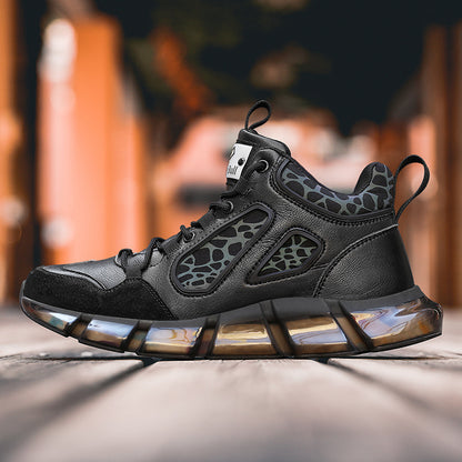 High-top luminous shoes