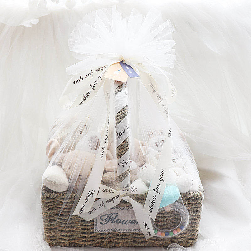 Newborn Baby Color Cotton Toy Set Gift Box