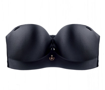Strapless Plus Size Bra Non-slip No Steel Ring Invisible Tube Top Plus Size Underwear