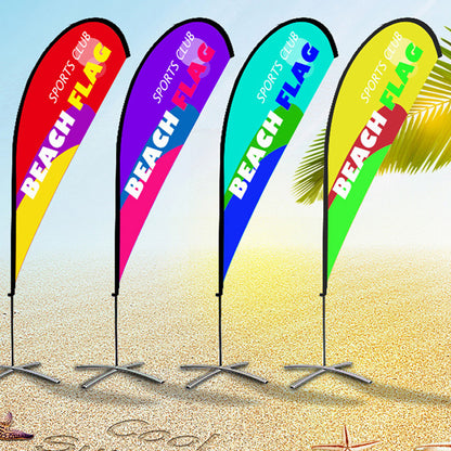 Custom Water Drop Flag Feather Flag Advertisement