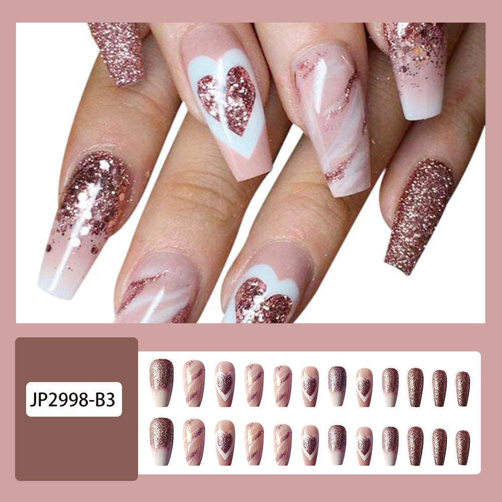 Wrinkle Line Sense Wearing Nail Enhancement Finished Product