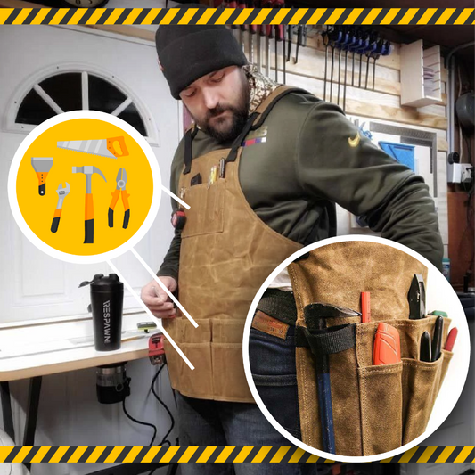 Leather webbing apron