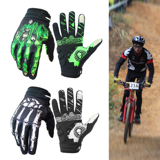 Full finger touch screen non-slip gloves