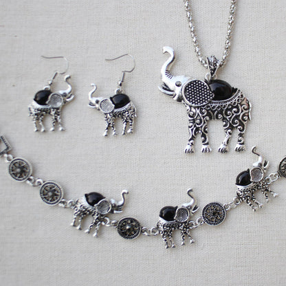 Turquoise Elephant Jewelry Set - FLIPSTYLEZLLC