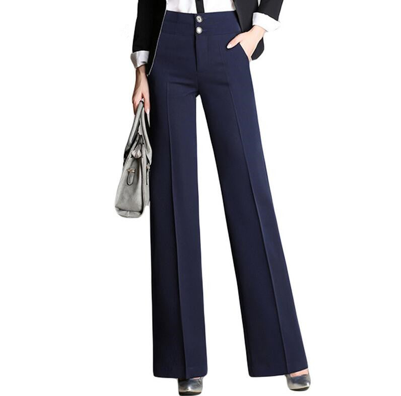 Plus Size Women's Casual Trousers Wide-leg Pants