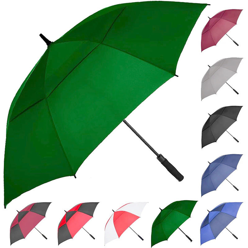 Oversized Automatic Double-layer Golf Umbrella Extra Large Long Handle Umbrella