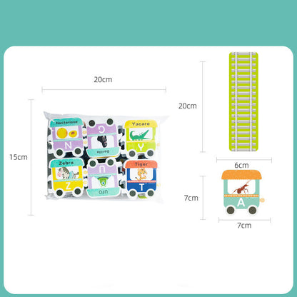 Fashion Personality Letter Train Baby Bath Toy