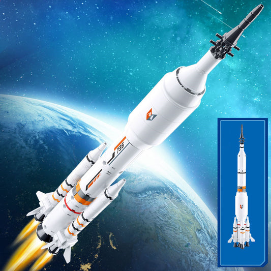 Building block interstellar rocket toy model