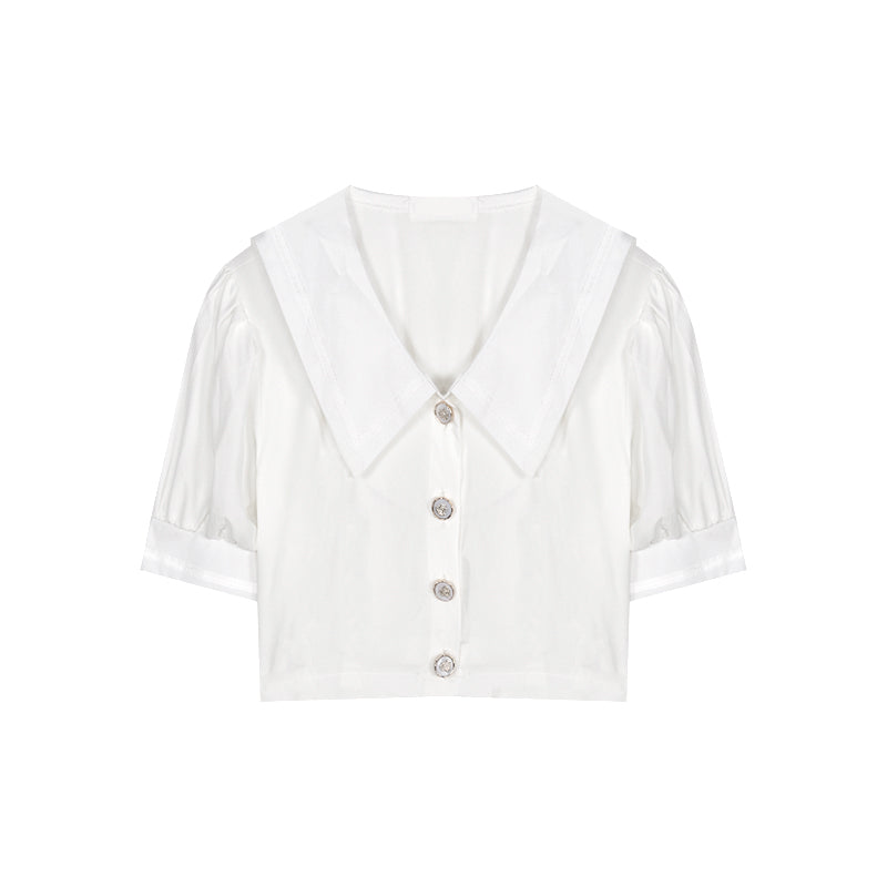 Two-piece pleated skirt and plaid top