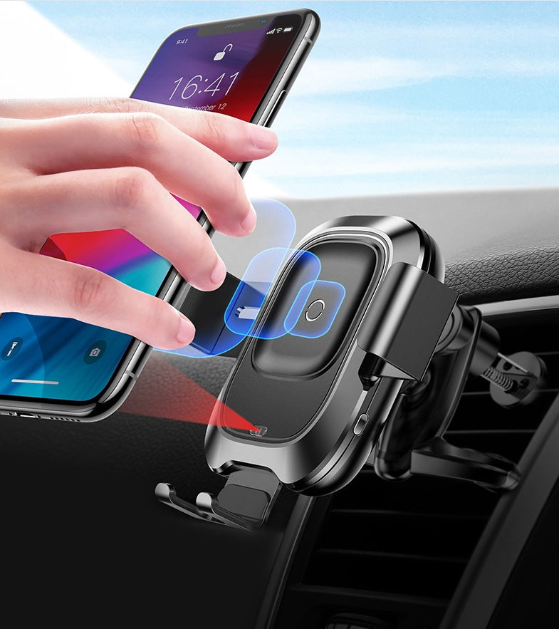 Smart car bracket wireless charging air outlet mobile navigation frame wireless charging sensor bracket