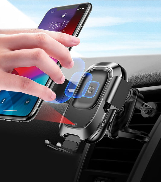 Smart car bracket wireless charging air outlet mobile navigation frame wireless charging sensor bracket