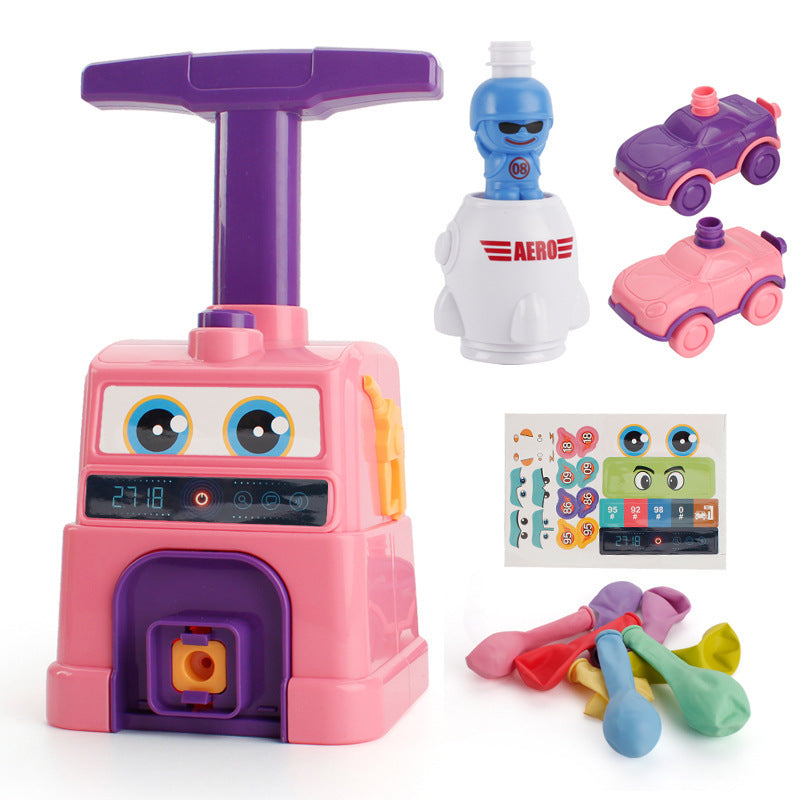 Children's Inertial Power Balloon Car Toy Aerodynamic Scooter Car Educational Experiment Creative Toy