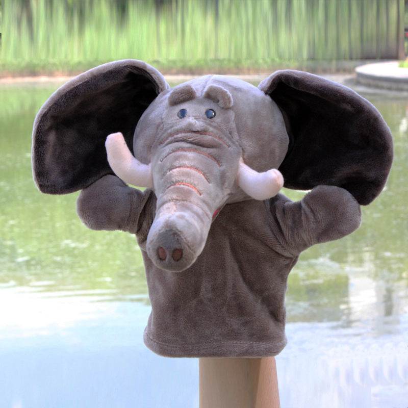 Hand puppet animal plush cartoon early childhood dolls, toys, children's kindergarten story telling, hand puppet creative wholesale