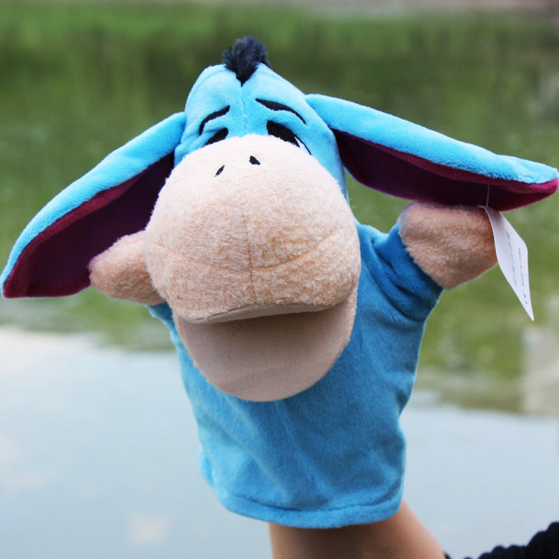 Hand puppet animal plush cartoon early childhood dolls, toys, children's kindergarten story telling, hand puppet creative wholesale