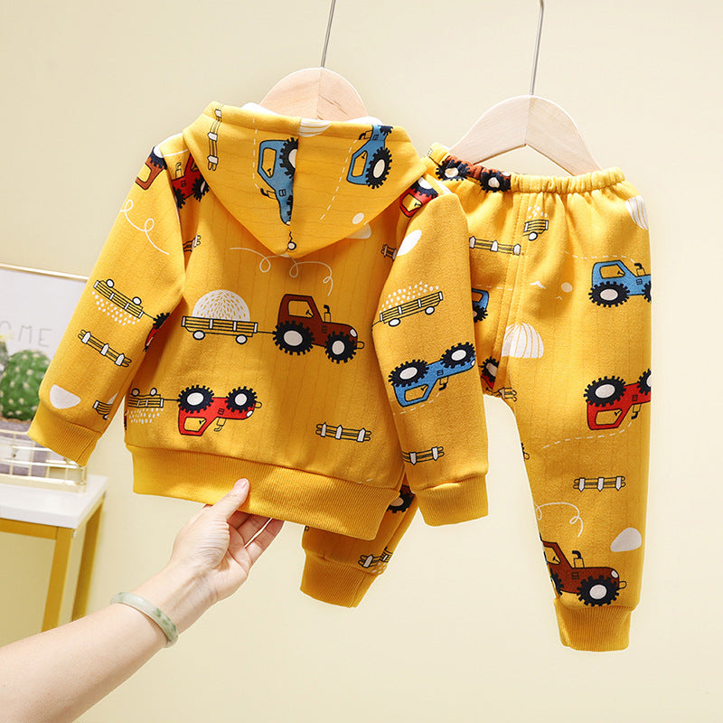 Two-piece children's western style sports suit