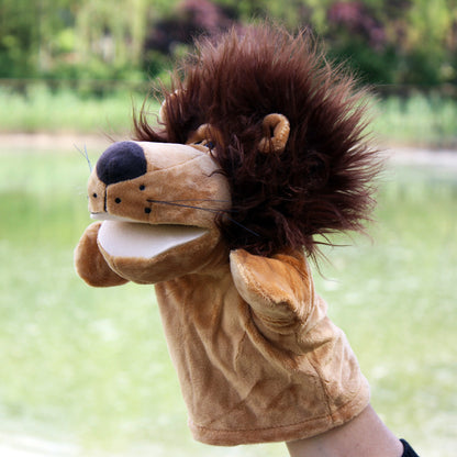 Hand puppet animal plush cartoon early childhood dolls, toys, children's kindergarten story telling, hand puppet creative wholesale