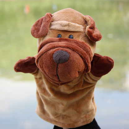 Hand puppet animal plush cartoon early childhood dolls, toys, children's kindergarten story telling, hand puppet creative wholesale