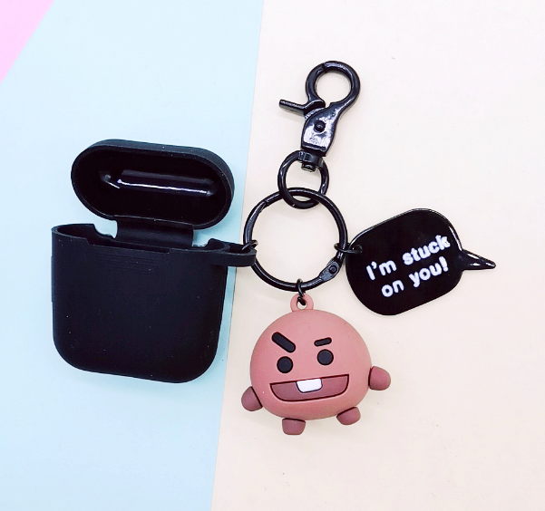 Compatible with Apple, Bulletproof Boys Keychain AirPods Cover