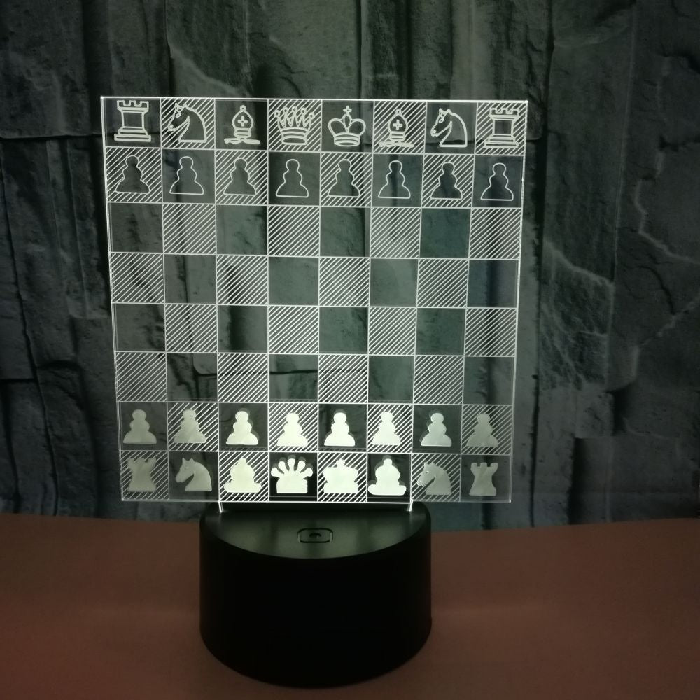 Creative Chess 3D Visual Three-Dimensional Table Lamp