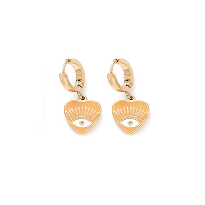 Fashion Personalized Dripping New Female With Hearts Eye Earrings