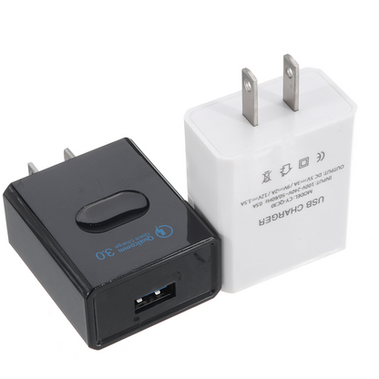 Q C 3.0 Wall Mobile Phone Charger Adapter US Plug Fast Charging