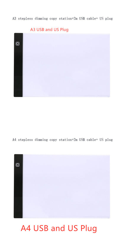 Stencil Light-Box Table-Pad Drawing-Board Art Graphic Artist Tracing Waterproof Ultra-Thin