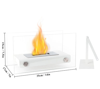 Desktop Living Room Dining Table High-grade Ornaments Real Fire Ethanol Fireplace Heating Decoration