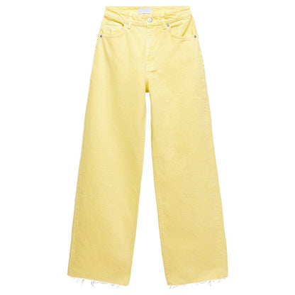 Women's High-waist All-match Straight-leg Mopping Jeans