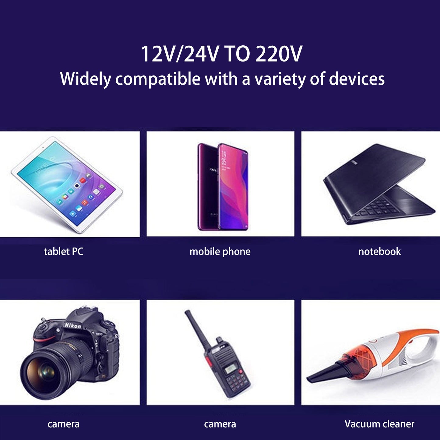 12V24V To 220V Multi-functional Vehicle Power Converter