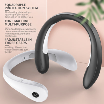 Warm Neck Hand Warmer Power Bank Portable Digital Display Usb