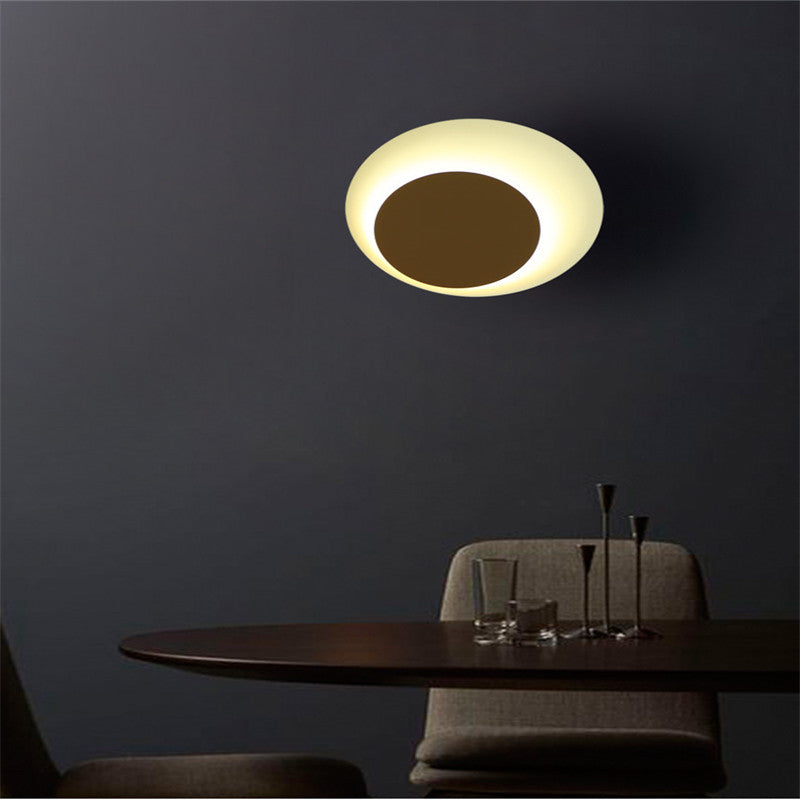 Colorful round Macaron eclipse wall lamp