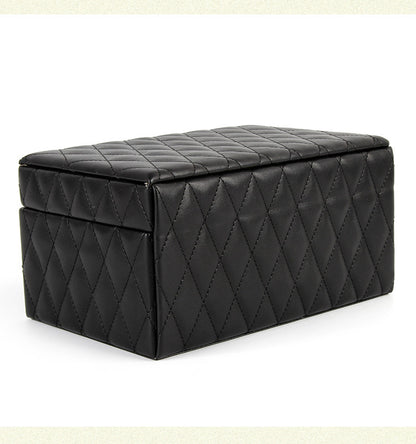 Large-capacity Leather European-style Jewelry Storage Box
