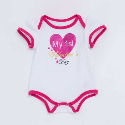 Summer new men's and women's baby triangle romper
