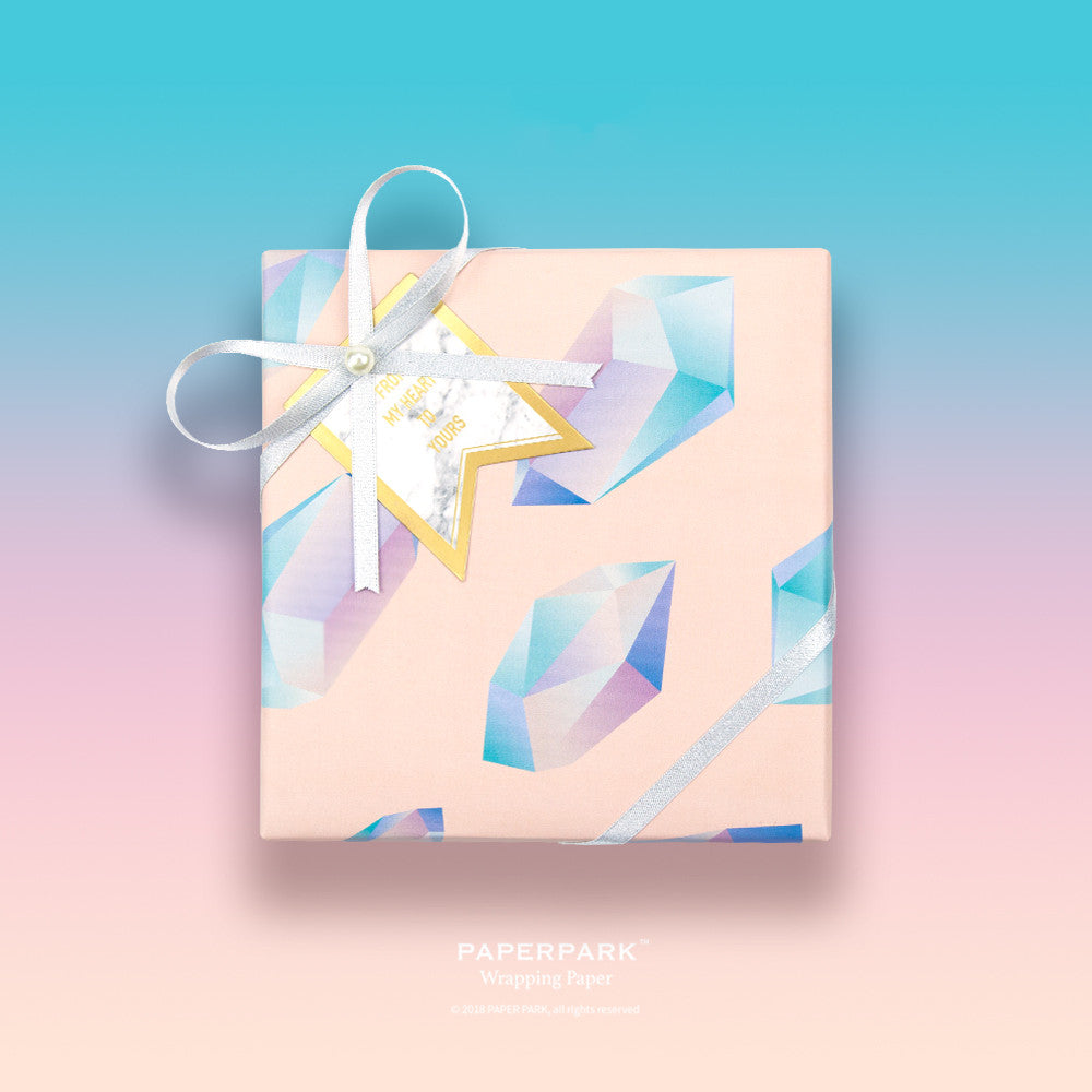 Diamond birthday gift wrapping paper