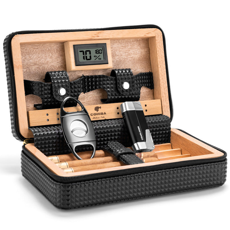 Cigar Box Mellow Cedar Wood Cuban Cigar Smoking Set