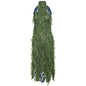 Fashion High Collar Hot Girl Hollow Backless High Waist Stitching Dress