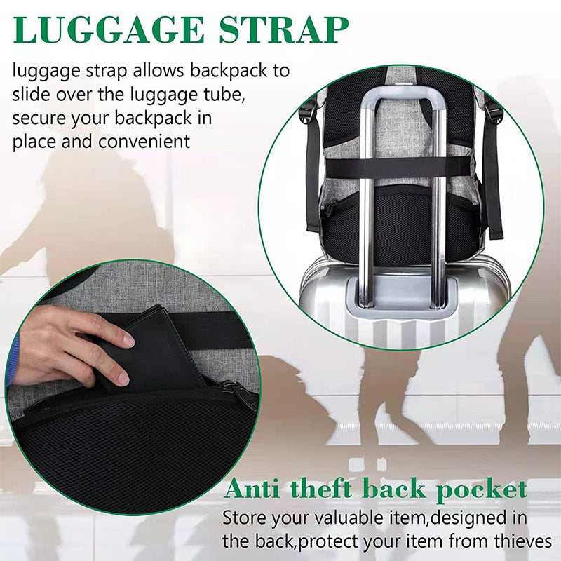 Rechargeable Shoulder Computer Bag Backpack Travel Outdoor